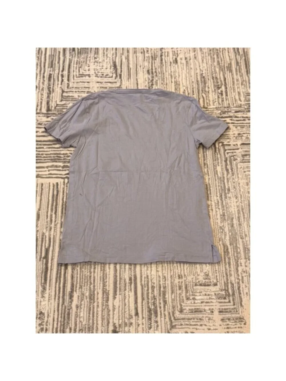 Pink Victoria's Secret women's XS (oversized) gray/blue V-neck t-shirt w/cut-out
